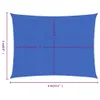 Sonnensegel 160 g/m² Rechteckig Blau 3x4 m HDPE Produktbild-Vorschau 7