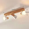 Lindby Deckenleuchte Thorin, 47 cm, 3-flg., weiß, Holz, E14 Produktbild-Vorschau 10