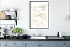 MuchoWow® Gerahmtes Poster Marmor - Limette - Gold - Luxus Produktbild-Vorschau 4