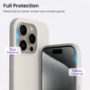 ORNARTO iPhone 15 Pro Max Hülle Silikon 6,7 Zoll Kratzfest Produktbild-Vorschau 4
