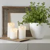 LED Echtwachs-Kerze ''Flamme Rustic'', weiß, 12.5x7.5cm, Produktbild-Vorschau 6