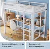 Flieks Etagenbett 90x200cm mit Schreibtisch, Hochbett Produktbild-Vorschau 6