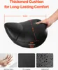 A collage showing a motorcycle seat with dimensions and close-ups of its features like sponge filling, PU leather, and waterproof surface. Podgląd zdjęcia produktu