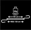 MASTER LOCK 3022EURDAT, 1 m, Černá, Žlutá, 2 kusů Náhled obrázku produktu 5