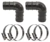 HAF 2x Schlauchverbinder Winkel 90° mit 38mm | 2 x Produktbild-Vorschau 1