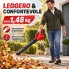 Soffiatore a Batteria 21V Brushless, 2×4,0Ah Batterie, 320 Anteprima dell’immagine prodotto 7