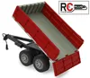 A red remote-controlled dump trailer is shown on a white background. Produktbild-Vorschau