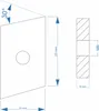 Nutenstein | Gewindeplatte Rhombus 23x15x6 mm M8 Gewinde Produktbild-Vorschau 2