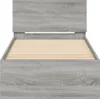vidaXL Bettgestell mit Kopfteil Grau Sonoma 90x200 cm Produktbild-Vorschau 5