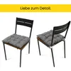 Amilian Stuhlkissen 4er set 40x40 mit Band - Sitzkissen Produktbild-Vorschau 7