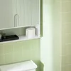 A bathroom cabinet with a roll of toilet paper on the shelf. Náhled obrázku produktu