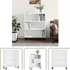 The Living Store Regalschrank Hochglanz-Weiß 69,5x32,5x90 Produktbild-Vorschau 1
