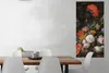 MuchoWow® Poster Stilleben mit Blumen und einer Uhr - Produktbild-Vorschau 2
