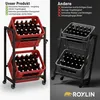 Roxlin Getränkekistenregal 2 Kisten mit Ablage auf Rollen – Produktbild-Vorschau 3