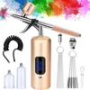 Airbrush Set,Multifunktionale Airbrush Pistole,Akku Produktbild-Vorschau 1