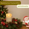 LED Kerze mit Timerfunktion Echtwachskerze mit Batterie Produktbild-Vorschau 3