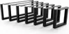 A set of black metal table legs arranged in a row on a white background. Náhľad obrázku produktu