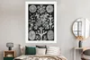 MuchoWow® Poster Moos - Botanisch - Vintage - Schwarz und Produktbild-Vorschau 4