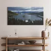 Seelandschaft – Leinwandbild Wandbild – 100x50 cm – Produktbild-Vorschau 2