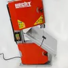 A red and silver bandsaw is shown against a white background. Produktbild-Vorschau
