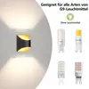 ZMH Wandleuchte Innen Wandlampe Schwarz Gold Up Down Flur Produktbild-Vorschau 3