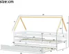OKWISH Lit Enfant 90x200 cm - Lit Cabane Blanc en Bois Voir les images du produit 4