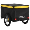 vidaXL Fahrradanhänger Schwarz und Gelb 45 kg Eisen Produktbild-Vorschau 9