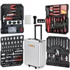 MONZANA® 1050 tlg. Werkzeugtrolley CrV-Stahl Werkzeugkoffer Produktbild-Vorschau 5
