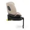 A side view of a beige and black car seat base with an attached support leg. Náhľad obrázku produktu
