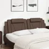 The Living Store Kopfteil-Kissen Braun 180 cm Kunstleder Produktbild-Vorschau 4