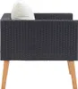 vidaXL 1-osobowa sofa ogrodowa z poduszkami z polirattanu, Podgląd zdjęcia produktu 5