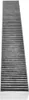 A long, rectangular air filter with many horizontal pleats. Voir les images du produit