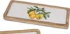 Servierplatte, Tablett ZITRONEN 15x30cm aus Mangoholz + Produktbild-Vorschau 1