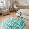 Komposition aus Wildblumen und Blättern– Vinyl Fußmatte – Ø Produktbild-Vorschau 2