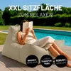 Lumaland Sedací vak Lounge In-& Outdoor 380 l béžový Náhled obrázku produktu 3