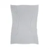 A light gray blanket is laid out flat on a white background. Produktbild-Vorschau