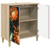 vidaXL Credenza LOCHEM, finitura Sonoma, 69 x 33 x 75 cm, Anteprima dell’immagine prodotto 3