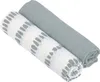 Lässig Mulltücher 2er Set XL 120 x 120 cm - Strokes Silver Produktbild-Vorschau 1