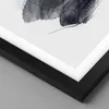 Gerahmtes Poster - Schwarzer Rahmen - Blau Grau Aquarell - Produktbild-Vorschau 2