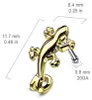 Nasenstecker „Eidechse“: Nasenpiercing Nasenring 316L Produktbild-Vorschau 4