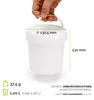 Seaux Garronda avec couvercle, 1 litre, 5 pièces, pour le Voir les images du produit 3