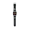 A black Apple Watch strap with a black watch face is shown against a white background. Voir les images du produit