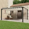Pavillon mit Lamellendach 3x4 m Creme Stoff und Aluminium , Produktbild-Vorschau 1