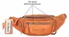 Echt Leder Bauchtasche Herren Damen Gürteltasche Hüfttasche Produktbild-Vorschau 4