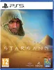 The cover art for the video game Starsand on PS5, featuring a desert landscape with a pyramid and a person in a hooded cloak. Produktbild-Vorschau