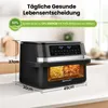 XXL Heißluftfritteuse 12L Airfryer mit flexibler Produktbild-Vorschau 7