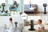 A collage showing a fan and humidifier in different home settings with people interacting with it. Produktbild-Vorschau