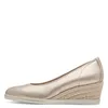 Tamaris Damen Pumps Lack Metallic Keilabsatz Bastoptik Produktbild-Vorschau 6