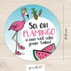 Flamingo Mauspad Tropical I Ø 22 cm rund I Mousepad mit Produktbild-Vorschau 2