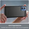 Hands holding a phone case with a brushed texture. Produktbild-Vorschau